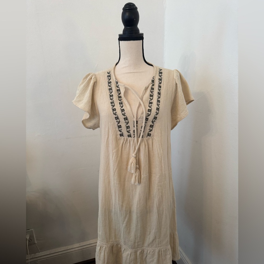 Anthropologie Stacey Embroidered Tunic Dress Large - Picture 3 of 8